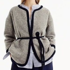 J. Crew wrap jacket in boiled wool - size XXS